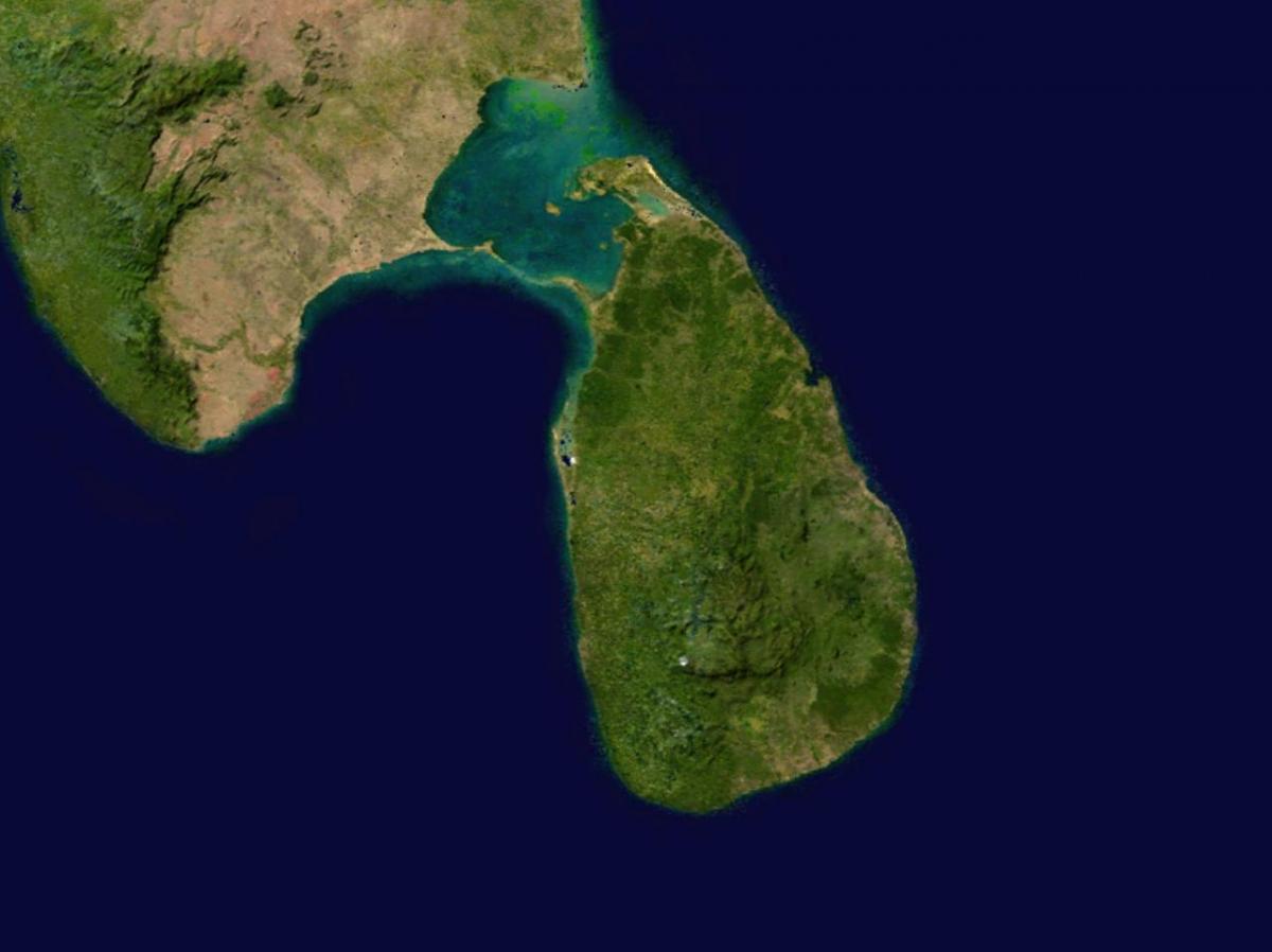 internete palydovinės žemėlapyje Šri Lanka