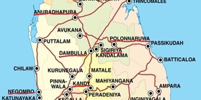 Ella žemėlapyje Šri Lanka